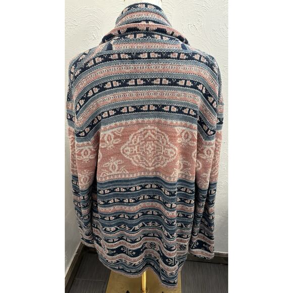 Ralph Lauren Black Label Women’s Geo-Motif Linen-Cotton Cardigan (No Belt) Med - Picture 6 of 9